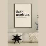 Poster "Weihnachten ist ein Gefühl" in 2 Größen
