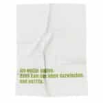 Geschirrtuch mit der Aufschrift "Ich wollte spülen, dann kam das leben dazwischen und netflix