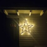 Holzstern in zwei Größen, zusammenklappbar, braun