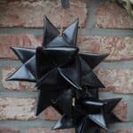 Stern schwarz in vier Grössen, für drinnen und draußen