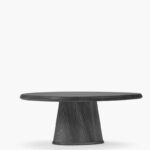 schwarze Servierplatte Dune 03 aus Eschenholz, von Serax