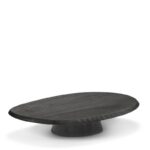 schwarze Servierplatte Dune 04 aus Eschenholz, von Serax