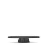 schwarze Servierplatte Dune 04 aus Eschenholz, von Serax