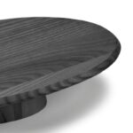 schwarze Servierplatte Dune 04 aus Eschenholz, von Serax