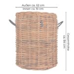 A2 Living Rattan Korb Mega rund