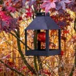 Schwarzes Vogelfutterhaus von A2 Living aus Metall, pulverbeschichtet, wetterfest