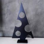 Weihnachtsbaum aus Metall, schwarz pulverbeschichtet
