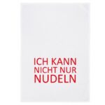 Geschirrtuch mit Spruch "Ich kann nicht nur Nudeln" 100% Baumwolle, 70x50 cm von 17;30 Hamburg