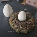 Osterei sand, Keramik, in zwei Grössen