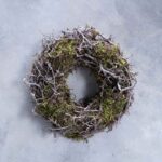 Kranz aus Moos und Bonsai-Ästen, Durchmesser 35 cm