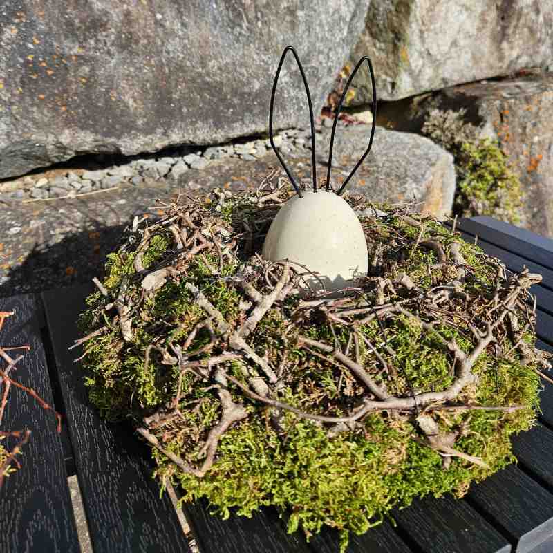 Kranz aus Moos und Bonsai-Ästen, Durchmesser 35 cm