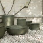 Pflanzschalen Out Bowl grün von DBKD, Metall, in 3 Größen