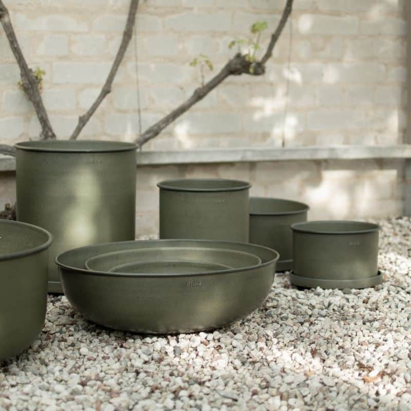 Pflanzschalen Out Bowl grün von DBKD, Metall, in 3 Größen