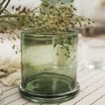 Windlicht Bubble aus Glas grün,gross, von DBKD