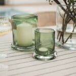 Windlicht Bubble aus Glas grün, klein von DBKD