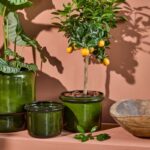 Blumentöpfe aus Metall 2er Set grün von House Doctor