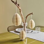 Ostereier aus Papier 2er Set von House Doctor, off-white