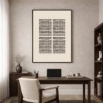 Poster Stilform in beige schwarz, von Huisjevansanne