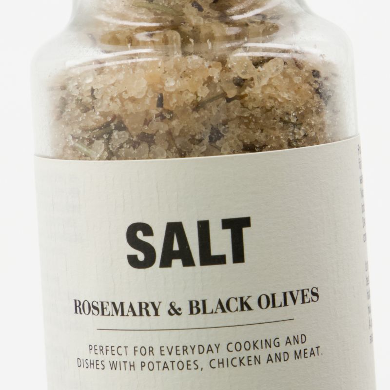 Salz Rosmarin und schwarze Olive von Nicolas Vahé , mit Mahlwerk