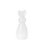 Hase Sonja aus Glas von Storefactory, weiß, Höhe 19 cm, Durchmesser 8 cm
