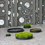 Schwarze runde Pflanzschale Max