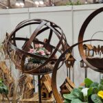 Gartenkugel RUST aus Cortenstahl, ca. 39 cm Durchmesser, Gartenaccessoire, wetterfest