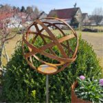Gartenkugel RUST aus Cortenstahl, ca. 39 cm Durchmesser, Gartenaccessoire, wetterfest