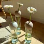 BLOSSOM Glasvase und Ball im 2er Set, 30 cm, in drei Farben