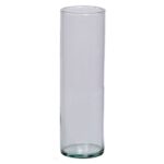 Glasvase Blossom in zwei Größen von Lübech Living, aus recyceltem Glas, Durchmesser 8,6 cm Höhe 20 cm und 30 cm