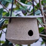 Vogelhaus OBIR für Garten und Terrasse zum Aufhängen, Durchmesser 20 cm, Höhe 13 cm