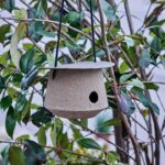 Vogelhaus OBIR für Garten und Terrasse zum Aufhängen, Durchmesser 20 cm, Höhe 13 cm
