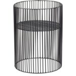 Schwarzer Metallkorb Turn von Serax, Höhe 36 cm, Durchmesser 26 cm