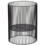 Schwarzer Metallkorb Turn von Serax, Höhe 36 cm, Durchmesser 26 cm