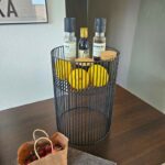 Schwarzer Metallkorb Turn von Serax, Höhe 36 cm, Durchmesser 26 cm