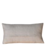 Kissen Farbe dunkelbraun und sand mit Streifen, 64x33 cm