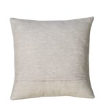 Kissen Farbe dunkelbraun und sand mit Streifen, 47x47 cm