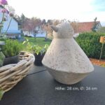 Vogel Selma in zwei Farben, für Drinnen und Draußen