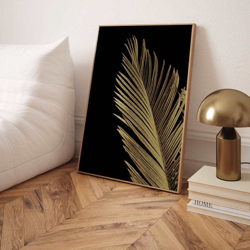 Gerahmtes Bild GOLDEN PALM 50x70 cm
