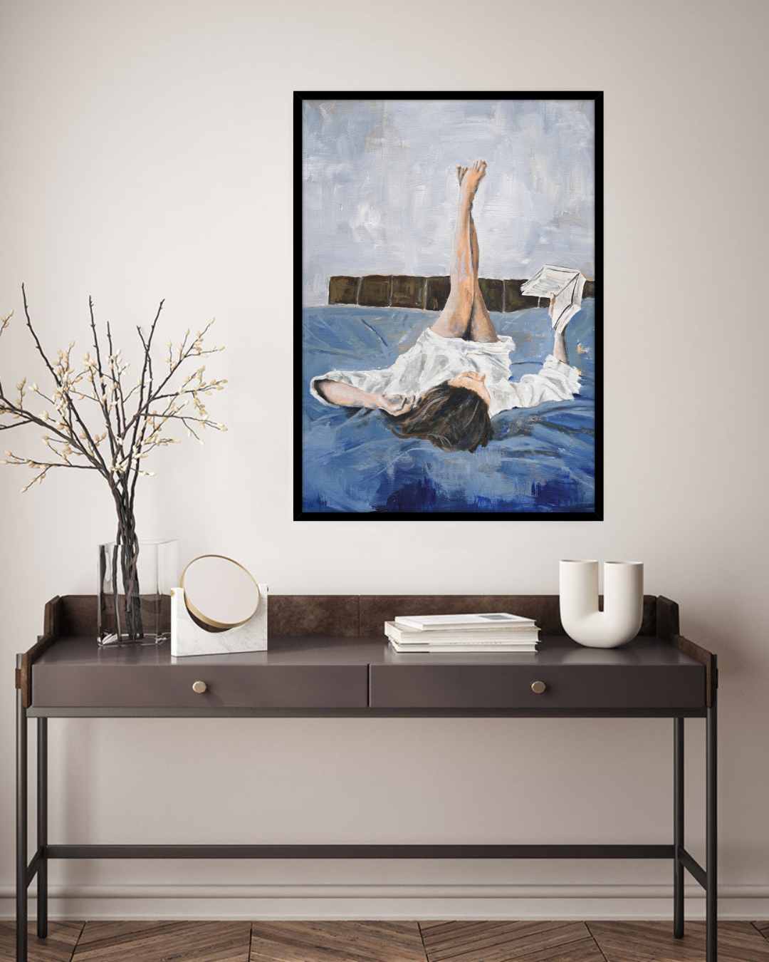 Gerahmtes Bild Storytelling 70x50 cm
